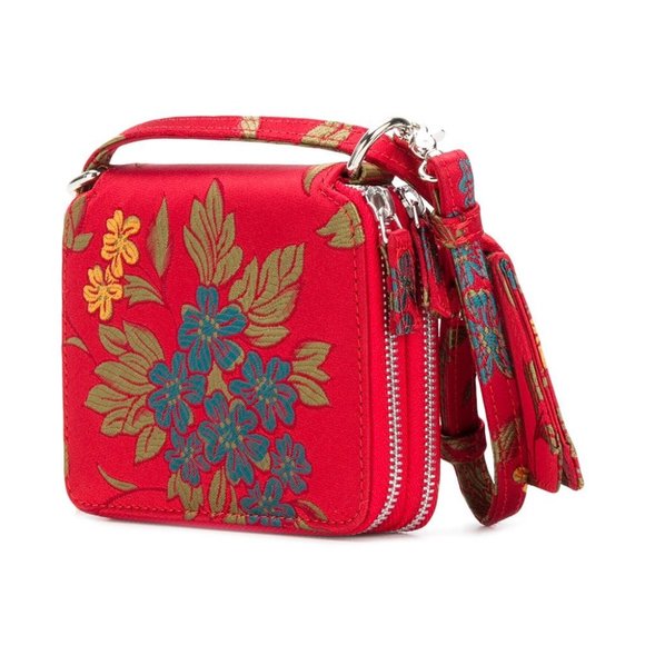 MARQUES'ALMEIDA Jacquard Shoulder Bag Red - Picture 6 of 13
